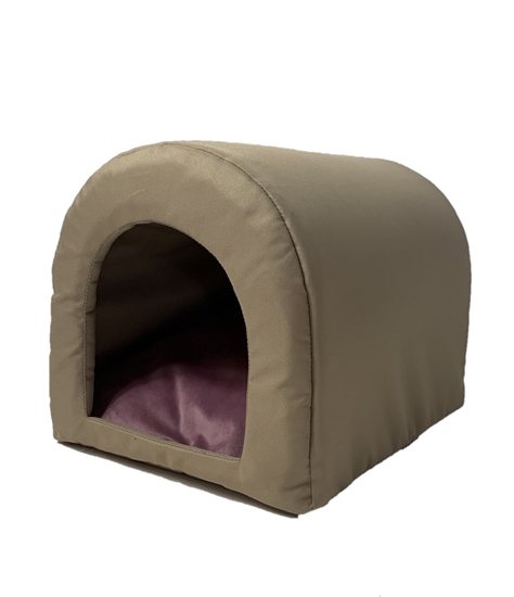 Picture of GO GIFT Dog and cat cave bed - camel - 40 x 33 x 29 cm
