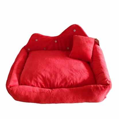 Attēls no GO GIFT Prince red XL - pet bed - 60 x 45 x 10 cm
