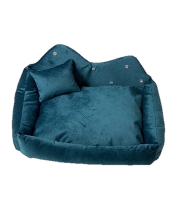 Attēls no GO GIFT Prince turquoise L - pet bed - 52 x 42 x 10 cm