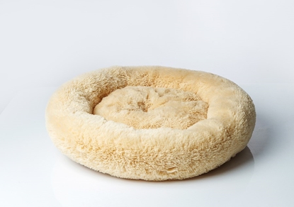 Picture of GO GIFT Shaggy cream L - pet bed - 66 x 66 x 10 cm