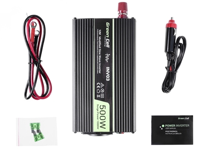 Изображение Green Cell  Registered  Voltage Car Inverter 12V to 230V  500W/1000W