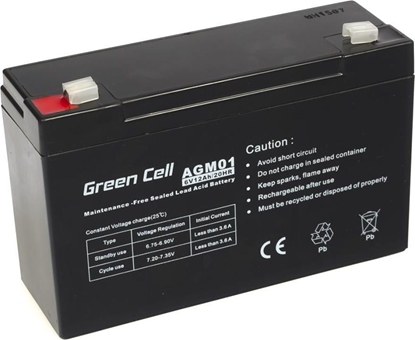 Изображение Green Cell Akumulator gel AGM 6V 12Ah (AGM01)