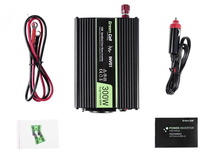 Attēls no Green Cell Car Power Inverter 12V to 230V  300W / 600W