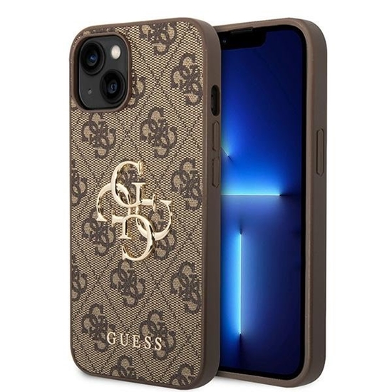 Picture of Guess 4G Big Metal Logo Back Case for Apple iPhone 15