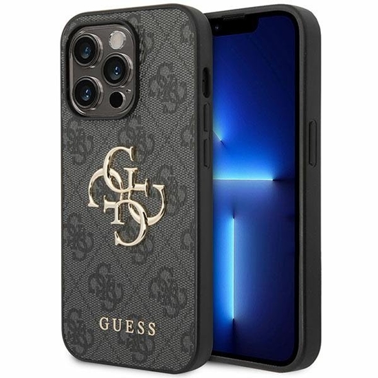Picture of Guess 4G Big Metal Logo Back Case for Apple iPhone 15 Pro