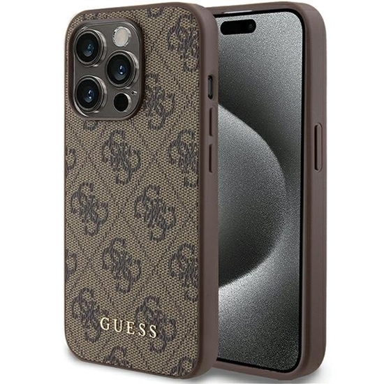 Picture of Guess 4G Metal Gold Logo Back Case or Apple iPhone 15 Pro