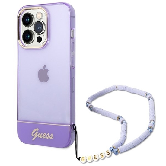 Picture of Guess GUHCP14LHGCOHU Back Case for Apple iPhone 14 Pro