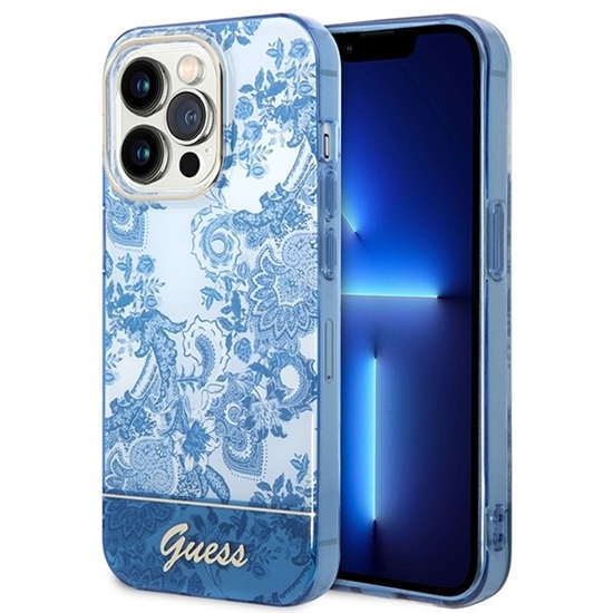 Picture of Guess GUHCP14XHGPLHB Back Case for Apple iPhone 14 Pro Max