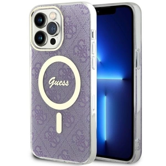 Picture of Guess GUHMP14XH4STU Back Case for Apple iPhone 14 Pro Max