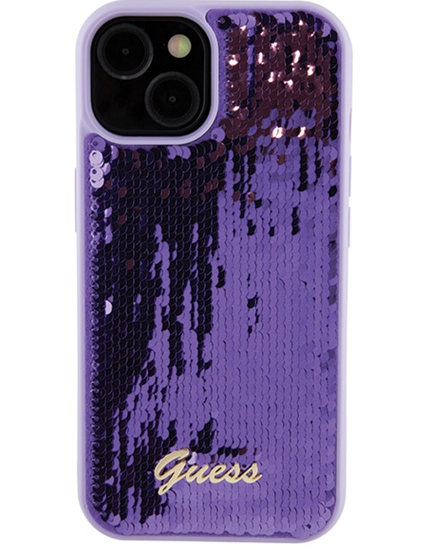 Picture of Guess HC Sequin Script Metal Case for Apple iPhone 15 Pro Max