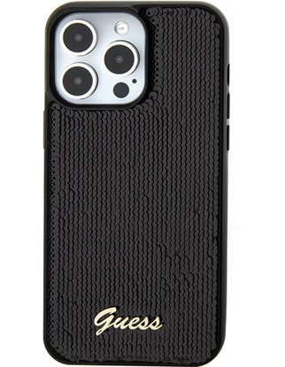 Attēls no Guess HC Sequin Script Metal Case for Apple iPhone 15 Pro Max