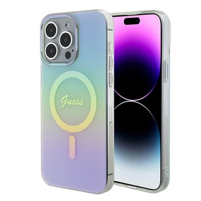 Picture of Guess IML Iridescent MagSafe Back Case for Apple iPhone 15 Pro Max