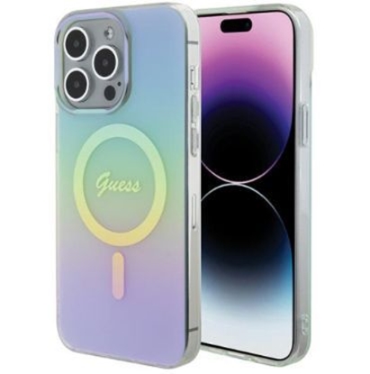 Picture of Guess IML MagSafe Iridescent Case for Apple iPhone 15 Pro