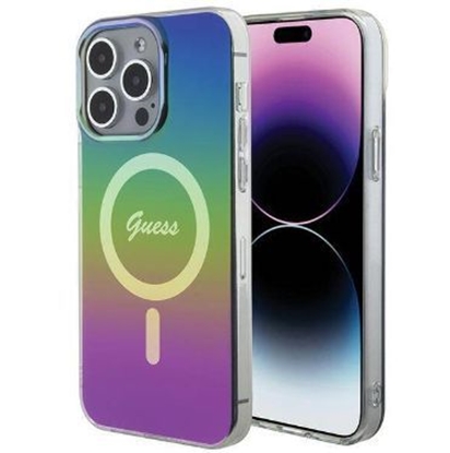 Picture of Guess IML MagSafe Iridescent Case for Apple iPhone 15 Pro
