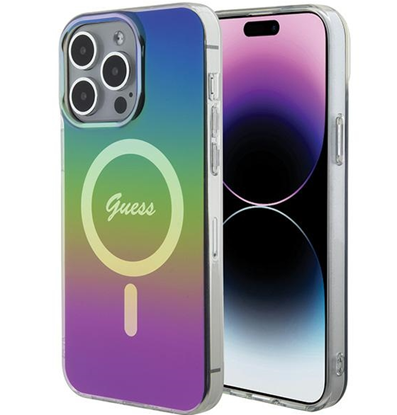 Attēls no Guess IML MagSafe Iridescent Case for Apple iPhone 15 Pro