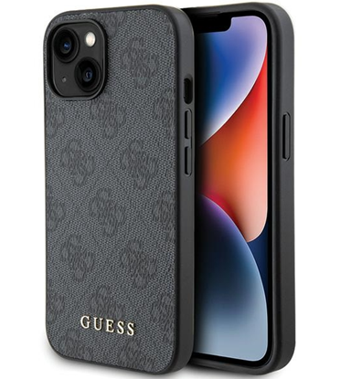 Picture of Guess PU 4G Metal Logo Case for Apple iPhone 15 Plus