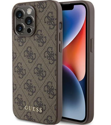Picture of Guess PU 4G Metal Logo Case for Apple iPhone 15 Pro Max