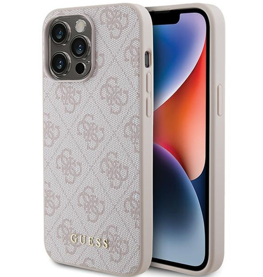 Picture of Guess PU 4G Metal Logo Case for Apple iPhone 15 Pro Max