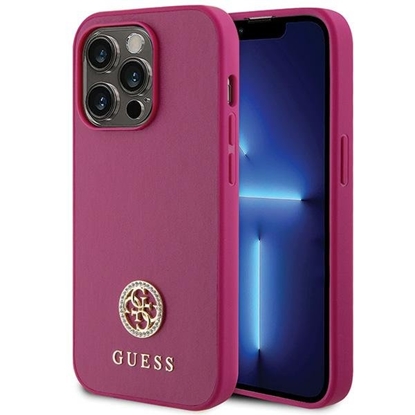 Picture of Guess Strass Metal Logo Back Case for Apple iPhone 15 Pro Max