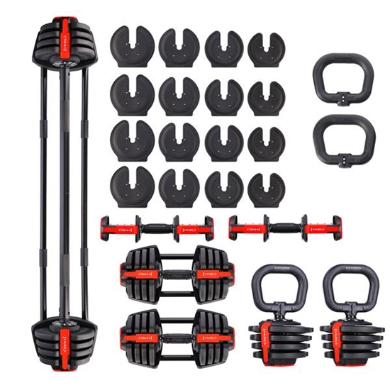 Picture of Hanteļu komplekts SGR18 PRO SET 3IN1 DUMBBELL 20 KGS HMS
