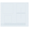Picture of Hotpoint HB 8460B NE/W White Built-in 59 cm Zone induction hob 4 zone(s)