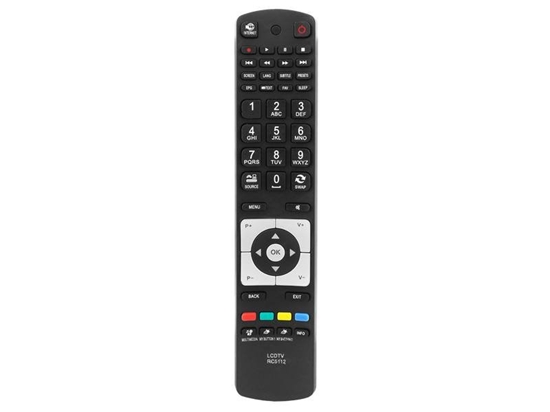 Picture of HQ LXP5112 TV remote control Vestel / Finlux / Bush / Telefunken / RC5112 / Black