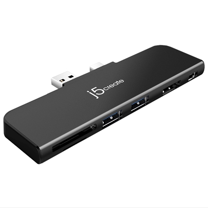 Picture of j5create JDD320B Ultradrive Minidock™ for Surface Pro™ 4/5/6, includes 1x HDMI port and 2x USB ports, Black