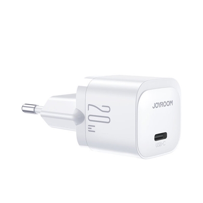 Attēls no Joyroom JR-TCF02 Mini formāta Ātrs tīkla lādētājs ar USB C 20W PD White