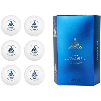 Изображение JOOLA FLASH GALDA TENISA BUMBAS 6GAB, BALTAS