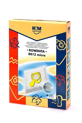 Picture of K&M KM-R012 Rowenta ZR200540/TEFAL ZR200940 Bags for vacuum cleaner 4 pcs.