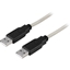 Изображение Kabelis DELTACO USB 2.0 "A-A", 2.0m, baltas-juodas / USB2-8