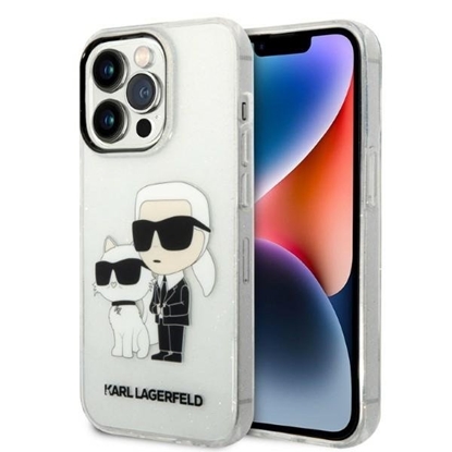 Picture of Karl Lagerfeld KLHCP14LHNKCTGT Back Case for Apple iPhone 14 Pro