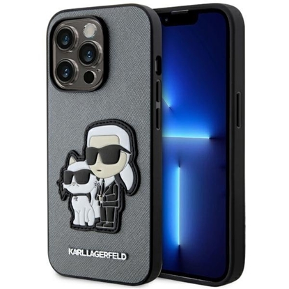 Picture of Karl Lagerfeld KLHCP14LSANKCPG Back Case for Apple iPhone 14 Pro
