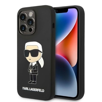 Picture of Karl Lagerfeld KLHCP14LSNIKBCK Back Case for Apple iPhone 14 Pro