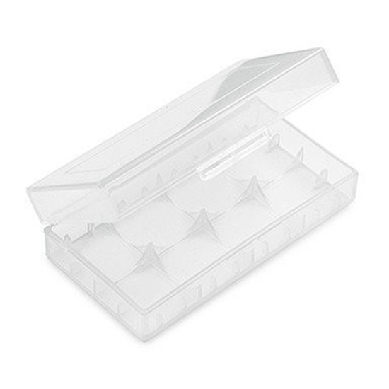 Изображение Kārba 2x 18650 akumulatoriem drošai glabāšanai iepakojumā 1 gb.