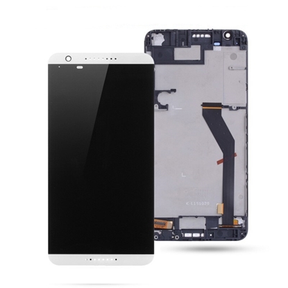 Picture of LCD ekrāns ar skarienjutigu ekranu ar rāmi priekš HTC Desire 820 White