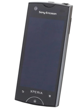 Attēls no LCD ekrāns priekš Sony Ericsson Xperia Ray ST18 ar sensoru un rāmi Black SWAP Grade A