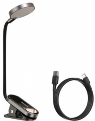 Изображение LED Lampa Baseus Comfort Reading Mini Clip Lamp Dark Gray