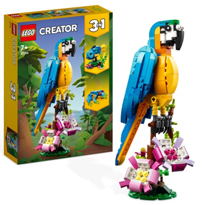 Attēls no LEGO 31136 Creator 3in1 Exotic Parrot Constructor