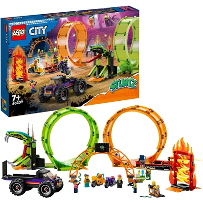 Attēls no LEGO City Stuntz 60339 Double Loop Stunt Arena