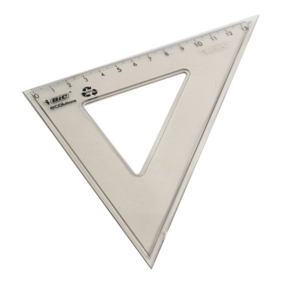 Picture of Lineāls trīsstūris BIC 45", 21 cm