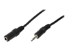 Picture of Logilink AudioVerl. 1x 3,5mm -> 1x 3,5mm St/Bu 10.00m bk