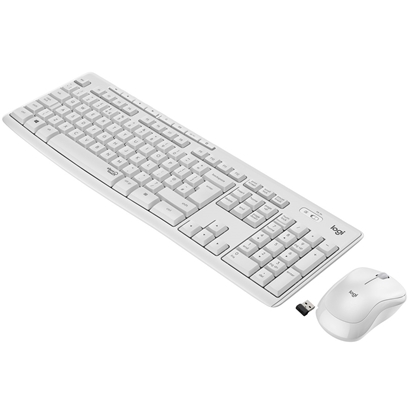 Изображение Logitech MK295 Silent Wireless Combo keyboard RF Wireless QWERTY US International White