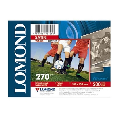 Picture of Lomond Premium Photo Paper Satin 270 g/m2 10x15, 500 sheets, Warm