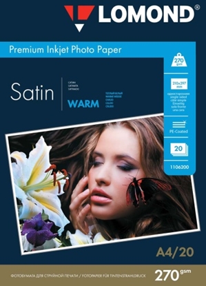 Picture of Lomond Premium Photo Paper Satin 270 g/m2 A4, 20 sheets, Warm