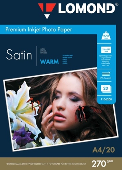 Picture of Lomond Premium Photo Paper Satin 270 g/m2 A4, 20 sheets, Warm