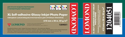 Изображение Lomond XL Photo Paper Glossy Self Adhesive 85 g/m2 610mm*20m (50,8mm)