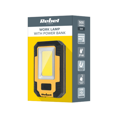 Attēls no Lukturis 5W | Power bank | Pakarināms | Magnētiskais turētājs | Akumulators 3600 mAh