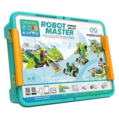 Picture of MAKERZOID Robot Master Premium Programmable Toys Building Kit 200in1