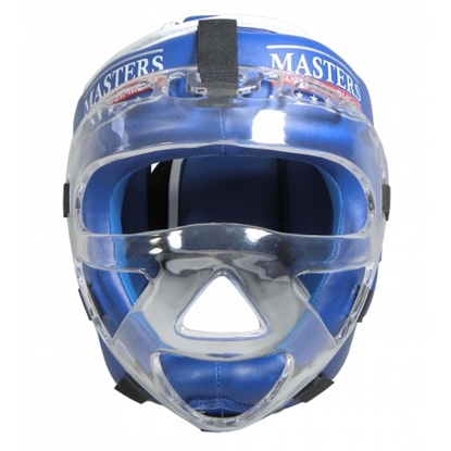 Attēls no Masters boksa ķivere ar masku KSSPU-M (WAKO APPROVED) 02119891-M02 - niebieski+L